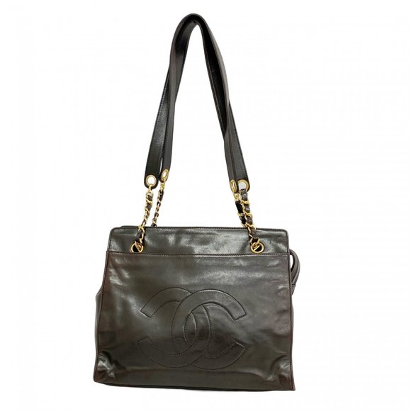 Chanel tote bag, lambskin, black, women's - Picture 1 of 11